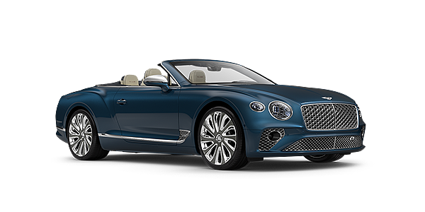 Bentley Gold Coast (Australia) Bentley GTC Mulliner convertible in Light Windsor Blue paint front 34